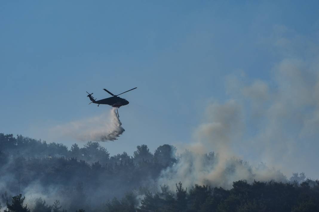 Bornova’daki orman yangını 23 saat sonra kontrol altına alındı 34